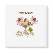 Mushroom Fairy Garden magnets by robynsnest Mushroom Fairy Garden magnets