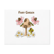 Mushroom Fairy Garden postcards by robynsnest Mushroom Fairy Garden postcards