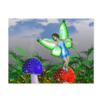 Mushroom Fairy Postcard