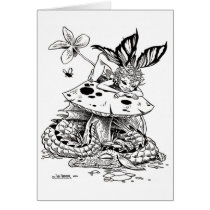 mushroom farie and sleeping dragon tshirt cards by jshamburgerstudio mushroom farie and sleeping dragon tshirt cards