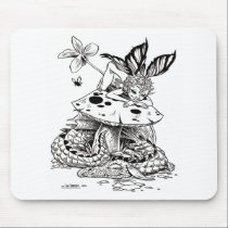 mushroom farie and sleeping dragon tshirt mousepads by jshamburgerstudio mushroom farie and sleeping dragon tshirt mousepads