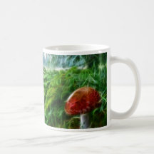 Mushroom Fractal Forest Mug