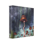 Mushroom Garden Forest Gallery Wrapped Canvas