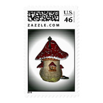 Mushroom House postage by SophiaDeer Mushroom House postage