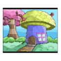 mushroom house posters by kangarookid mushroom house posters
