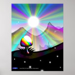Mushroom mountain poster