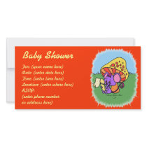 Mushroom Mouse Baby Shower photo cards by CookieCrumblers Mushroom Mouse Baby Shower photo cards