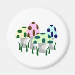 Mushroom Patch Fridge Magnets