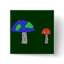 Mushroom pin buttons