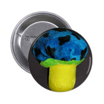 Mushroom Pinback Button