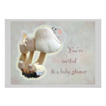 Mushroom Playground Baby Shower Invitation