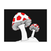 Mushroom Postcard by MidnightAkita Mushroom Postcard