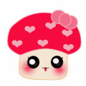 Mushroom Red Heart photo sculptures by kawaii Mushroom Red Heart photo sculptures