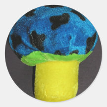 Mushroom Round Sticker