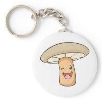 Mushroom Shirt : Cute Happy Mushroom Shirt Keychain