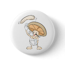 Mushroom Shirts - Mushroom Chef Baker Dough Buttons