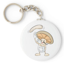 Mushroom Shirts - Mushroom Chef Baker Dough Key Chain