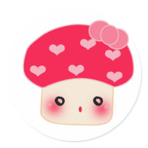 Mushroom shock! stickers by kawaii Mushroom shock! stickers