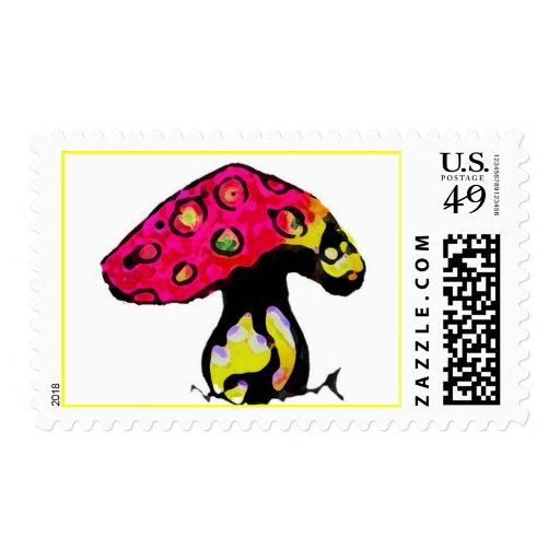 mushroom stamp Zazzle