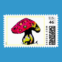 mushroom stamp by lissame73 mushroom stamp