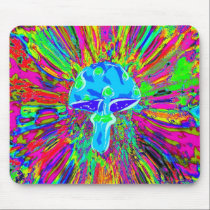 Mushroom Tye Dye Neon mousepads