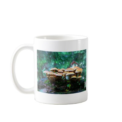 mushroom village mug by Eyefish