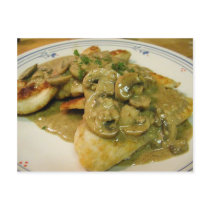 Mushrooms Chicken postcards