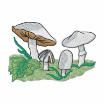 Mushrooms embroidered shirts