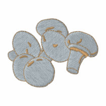 Mushrooms embroidered shirts