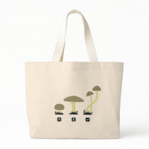 Mushrooms (food, poison, high) canvas bag