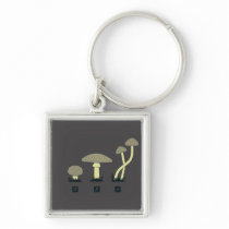 Mushrooms (food, poison, high) key chains