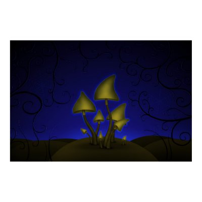 Mushrooms (Halloween Night) Posters by vladstudio