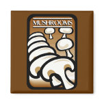 Mushrooms Refrigerator Magnet