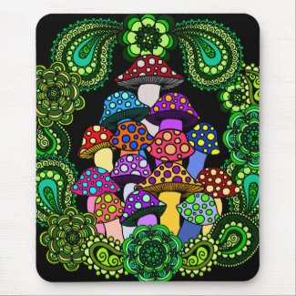 Mushrooms Mousepad mousepad