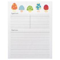 Mushrooms  Recipe Letterhead