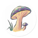 Mushrooms - Stickers by whitefantom Mushrooms - Stickers