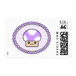Mushy Puff Kawaii Mushroom Purple Postage