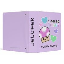 Mushy Puffs So Mush Kawaii Mushrooms School Binder