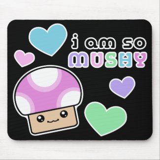 Mushy Puffs So Mushy Kawaii Mushroom Mouse Pad mousepad
