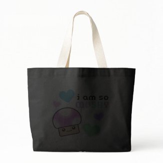 Mushy Puffs So Mushy Kawaii Mushroom Tote Bag bag