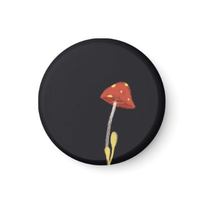 Mushy red black night forest magnet smurf habitat by Rupydetequila
