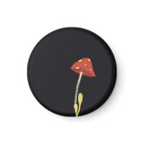 Mushy red black night forest magnet smurf habitat