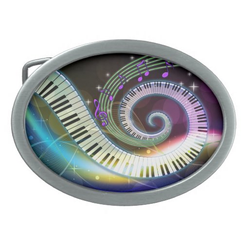 Music 1 Belt Buckle Zazzle