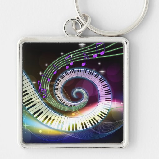 Music 1 Keychain | Zazzle