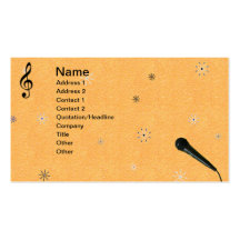 Music 5 business card template