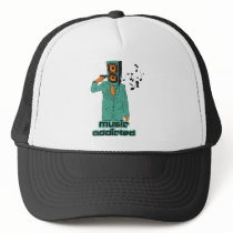 hardstyle, hardcore, old, skool, shirts, tshirts, deejay, club, wear, rave, smiley, merchandise, dance, defqon, qlimax, party, headhunterz, zany, showtek, hard, bass, jump, style, music, gas, mask, gabba, gabber, Trucker Hat with custom graphic design