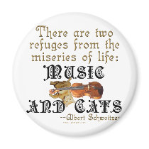 Music and Cats magnets by geargems Music and Cats magnets