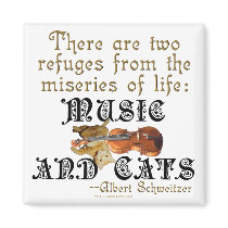 Music and Cats magnets by geargems Music and Cats magnets
