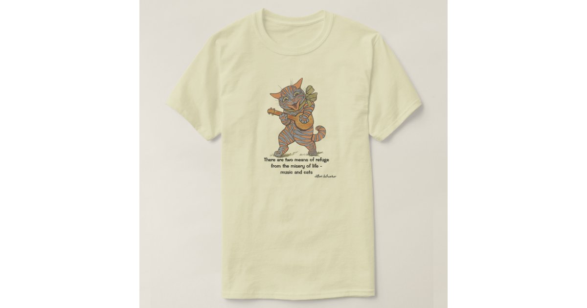 Music and Cats Quotation TShirt Zazzle
