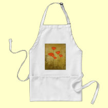 Music and Poppies aprons